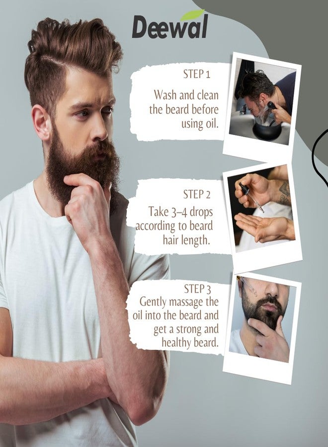 Deewal Mooch & Beard Oil - Natural Grooming Solution for a Well-Maintained Look | Nourishing Formula for Facial Hair | Promotes Growth & Softness | 50ml - Image 3